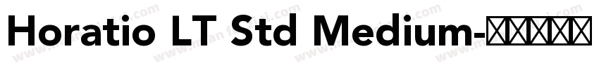 Horatio LT Std Medium字体转换